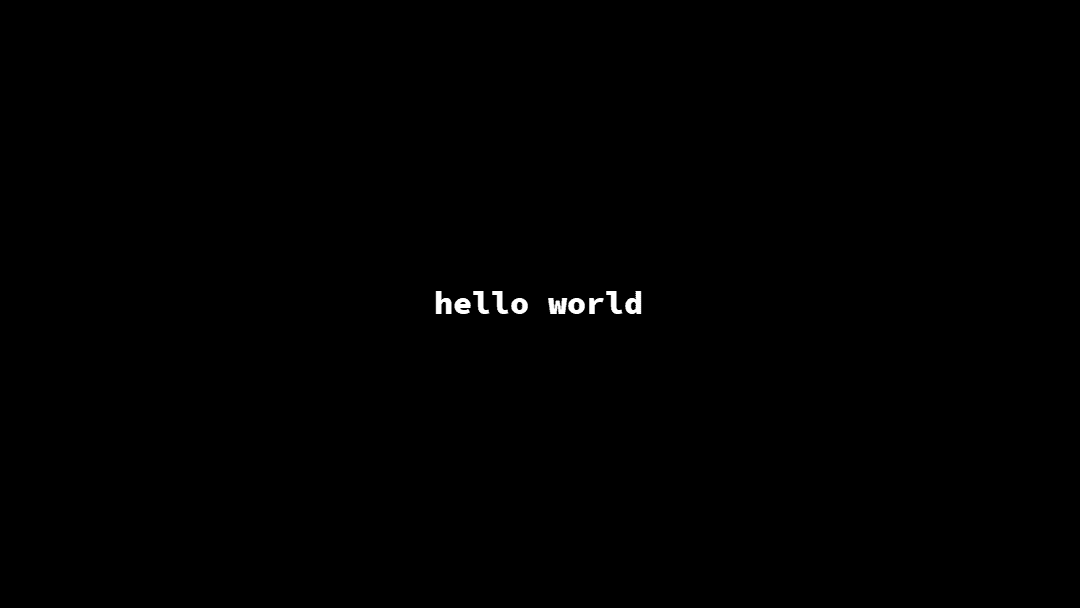 , Hello world!